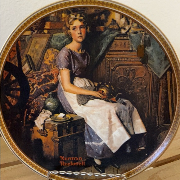 Norman Rockwell Plate and cups - Picture 7 of 7